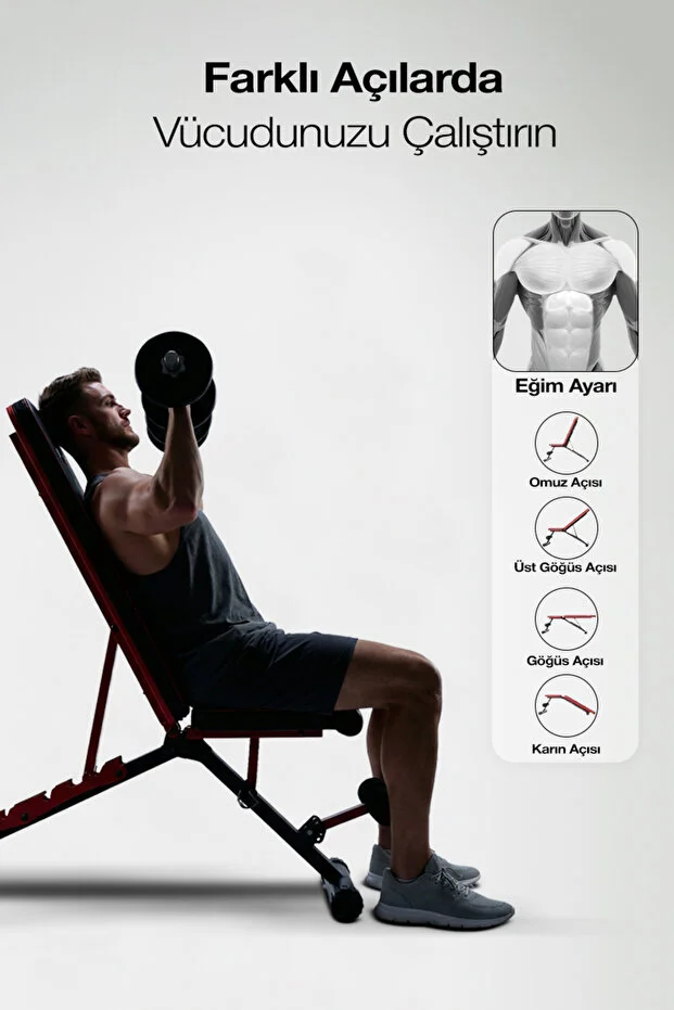 Proforce Versal Ayarlanabilir ve Katlanabilir Bench Sehpası